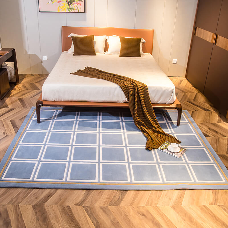 慕尚进口新西兰羊毛地毯客厅茶几卧室床边简约现代手工定制地毯