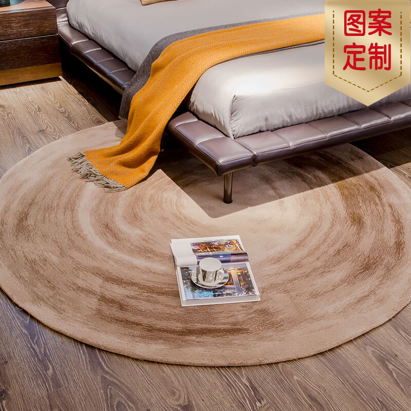 慕尚进口新西兰羊毛地毯客厅圆形沙发垫卧室北欧吊椅地垫定制尺寸