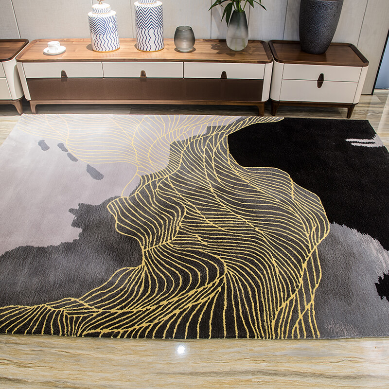 慕尚进口新西兰羊毛地毯客厅茶几卧室床边简约现代手工定制地毯