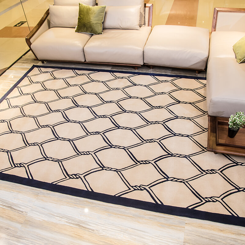 慕尚新西兰羊毛地毯加厚客厅茶几卧室书房北欧长方形羊毛地毯定制
