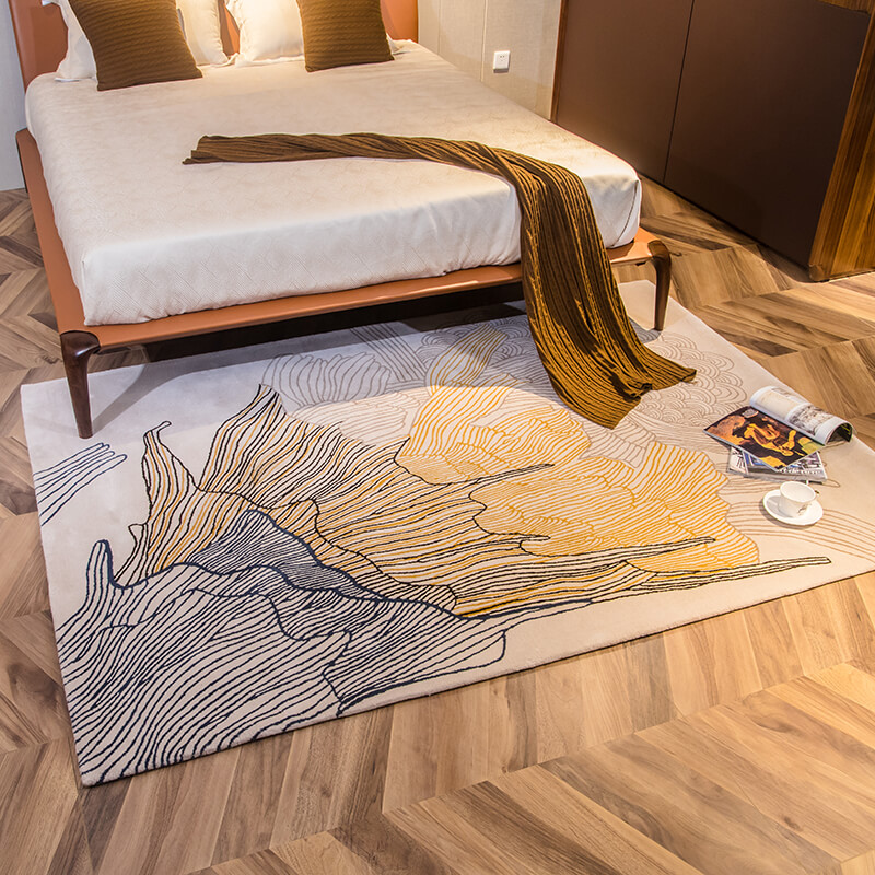 慕尚新西兰羊毛地毯客厅卧室房间茶几沙发北欧宜家羊毛垫定制尺寸
