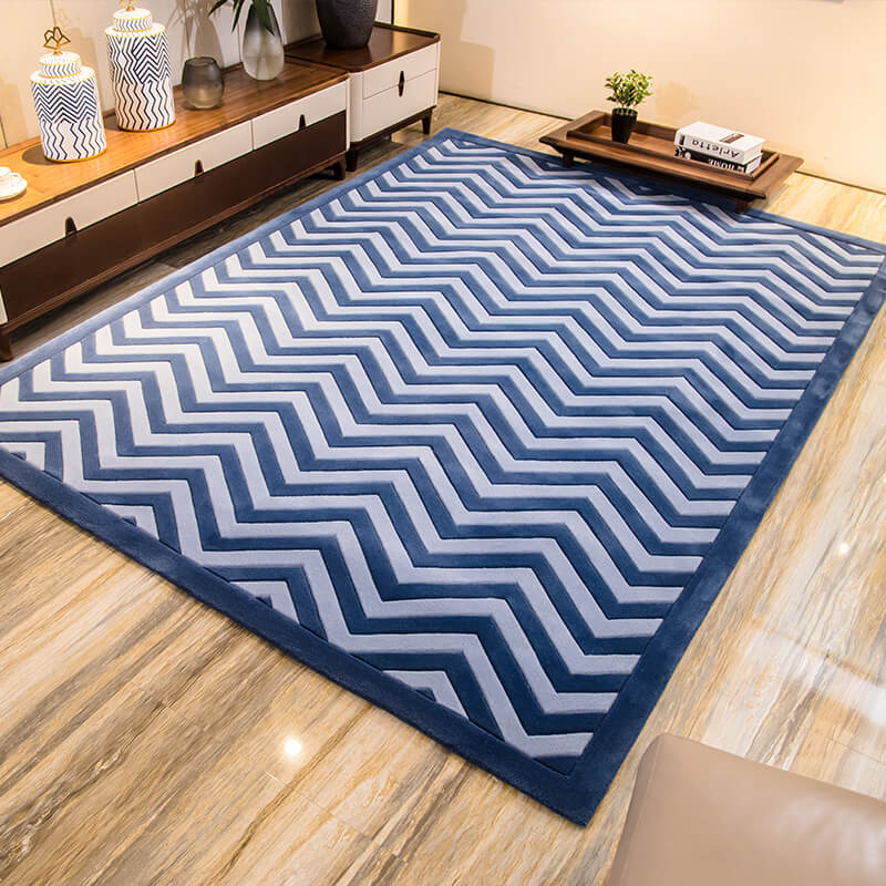 慕尚新西兰羊毛地毯客厅卧室房间茶几长方形北欧宜家地垫定制尺寸